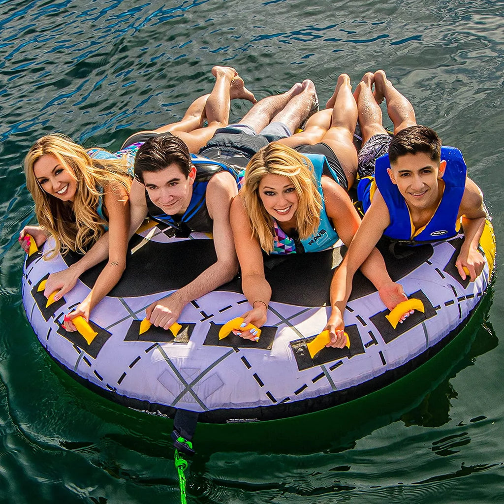 Large 4 Rider Inflatable Towable Boat Tube L496095