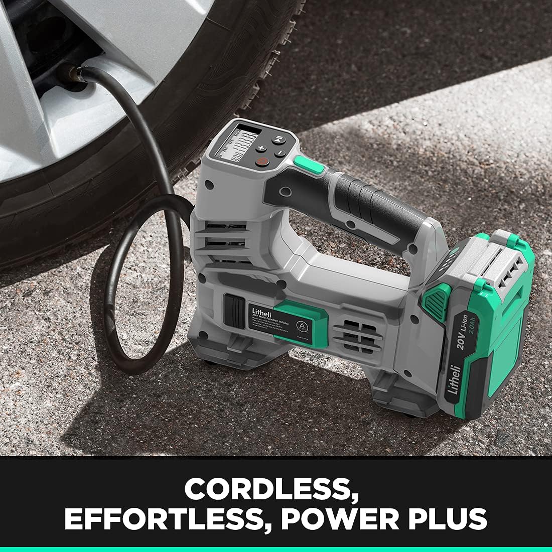 20V Cordless Air Compressor 150 PSI with Battery & Charger J56420