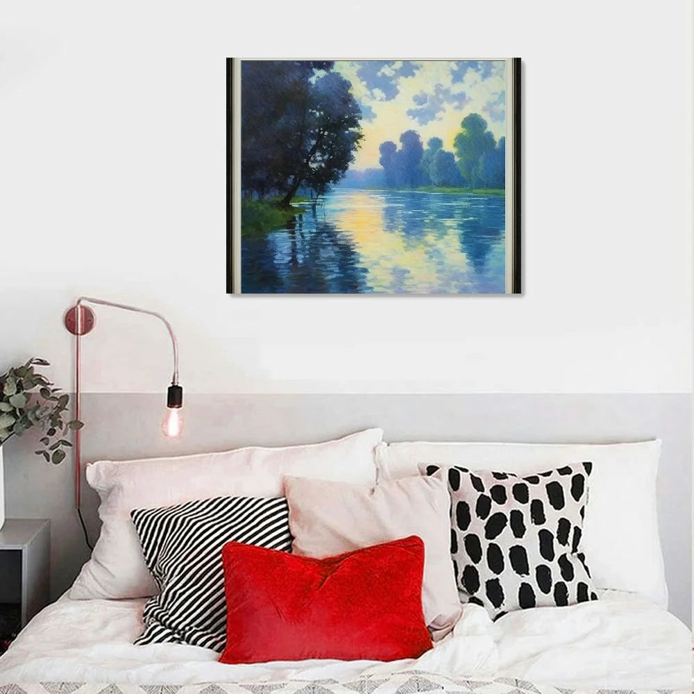 Canvas Wall Art Hand Made Ornate Frame E75661