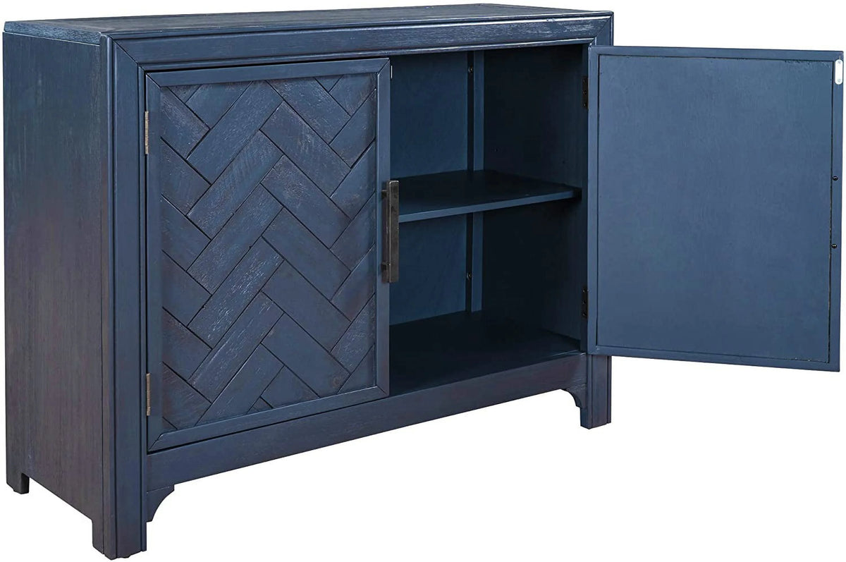 Wood Storage Cabinet Console Table 2-Door 2-Shelf I406330