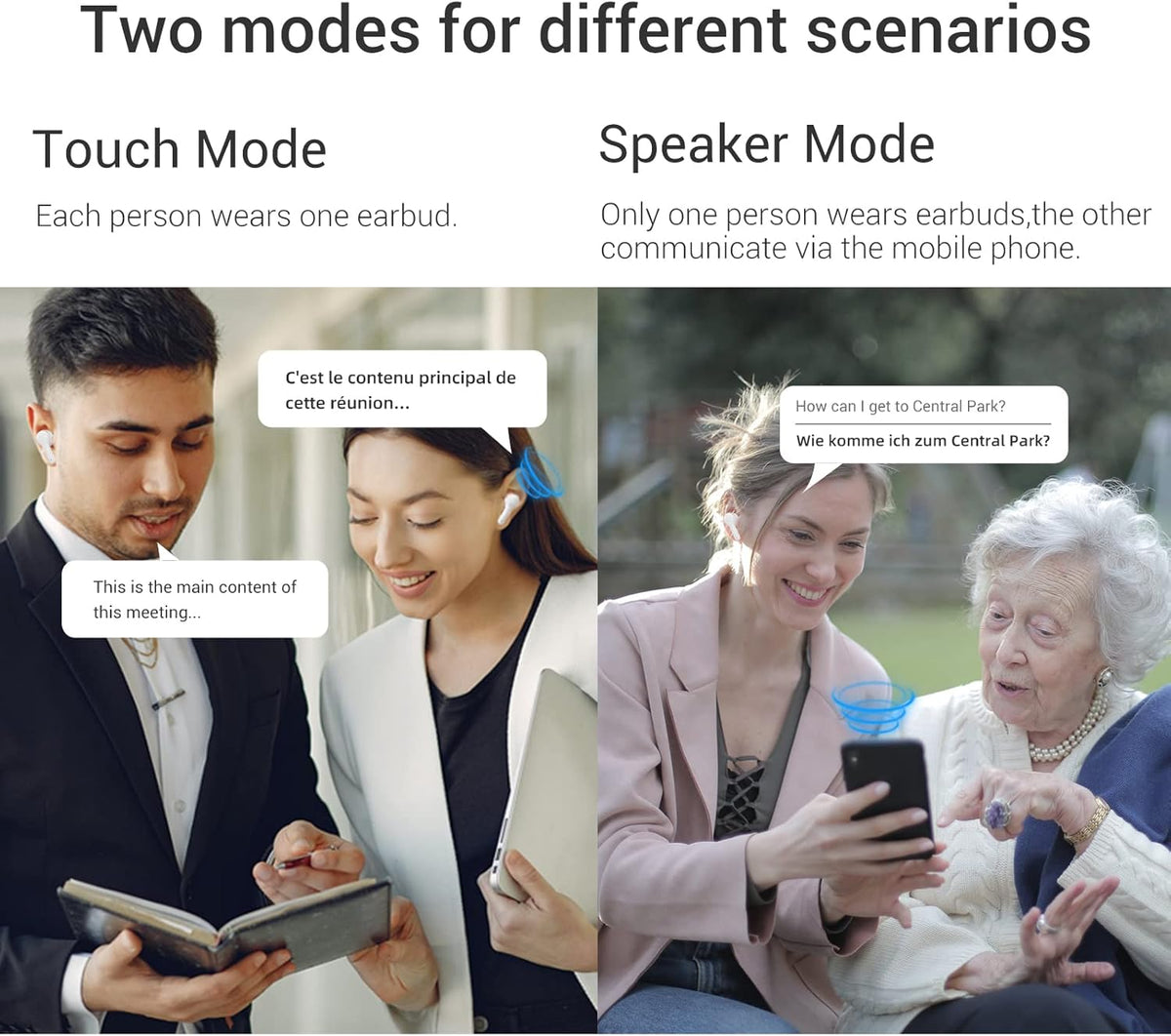 Wireless Translator Earbuds with APP M6881