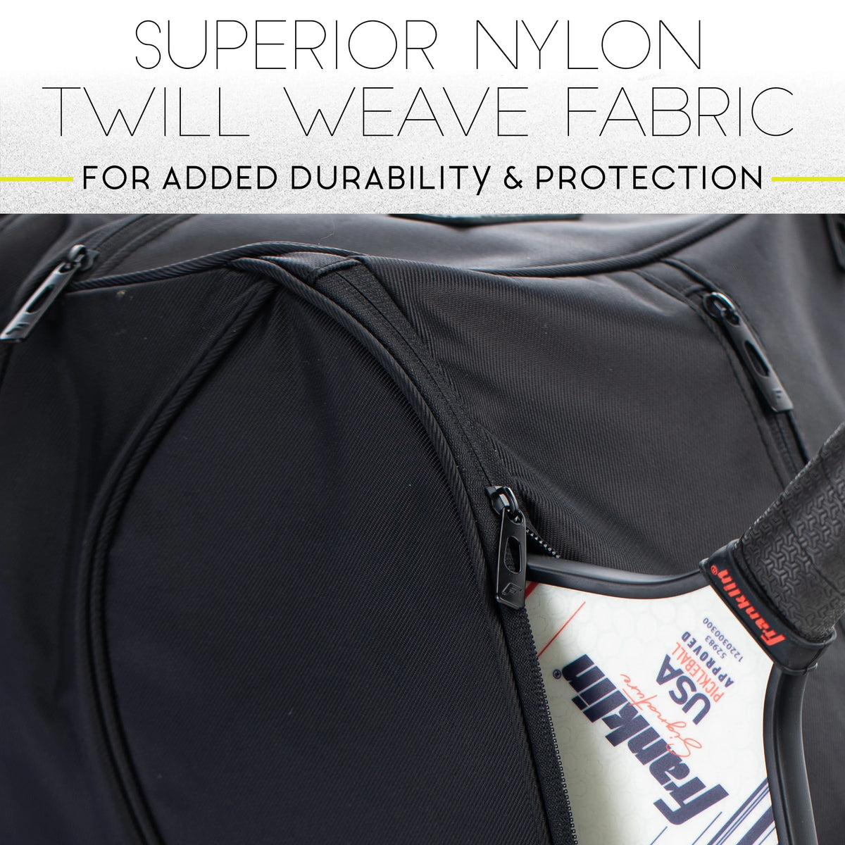 Black Hybrid Pickleball Backpack Duffle Bag T381260