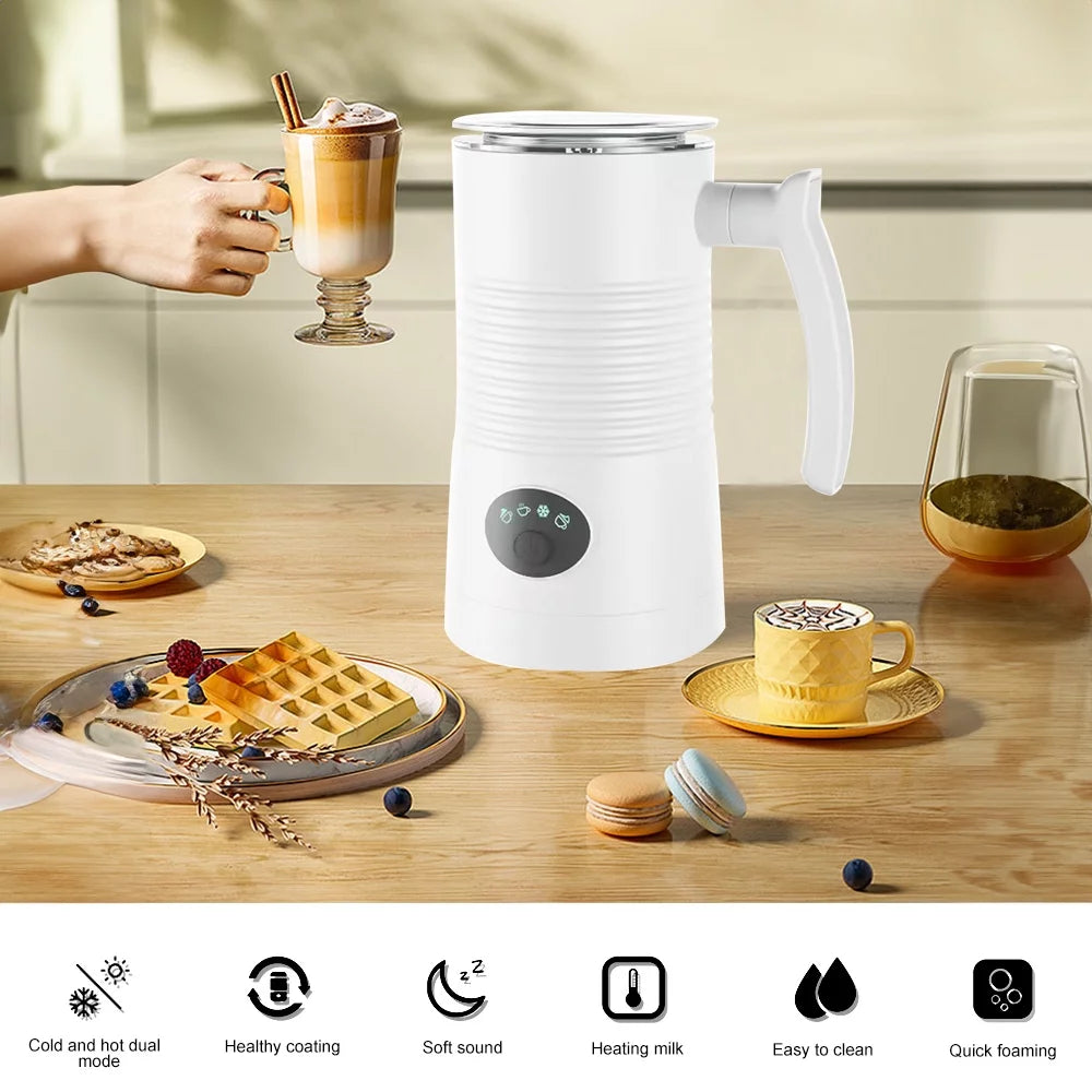 4 in 1 Electric Milk Frother and Steamer 11.84oz Non-Stick Y71408