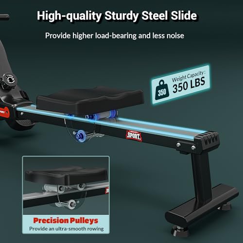 Magnetic Rowing Machine with LCD Monitor Y85209