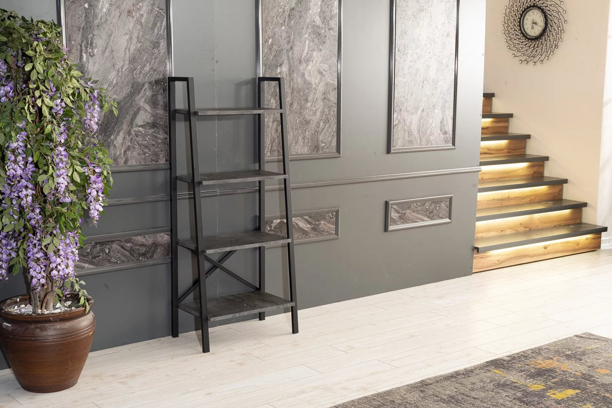 5 Tier Metal Ladder Bookshelf H7320