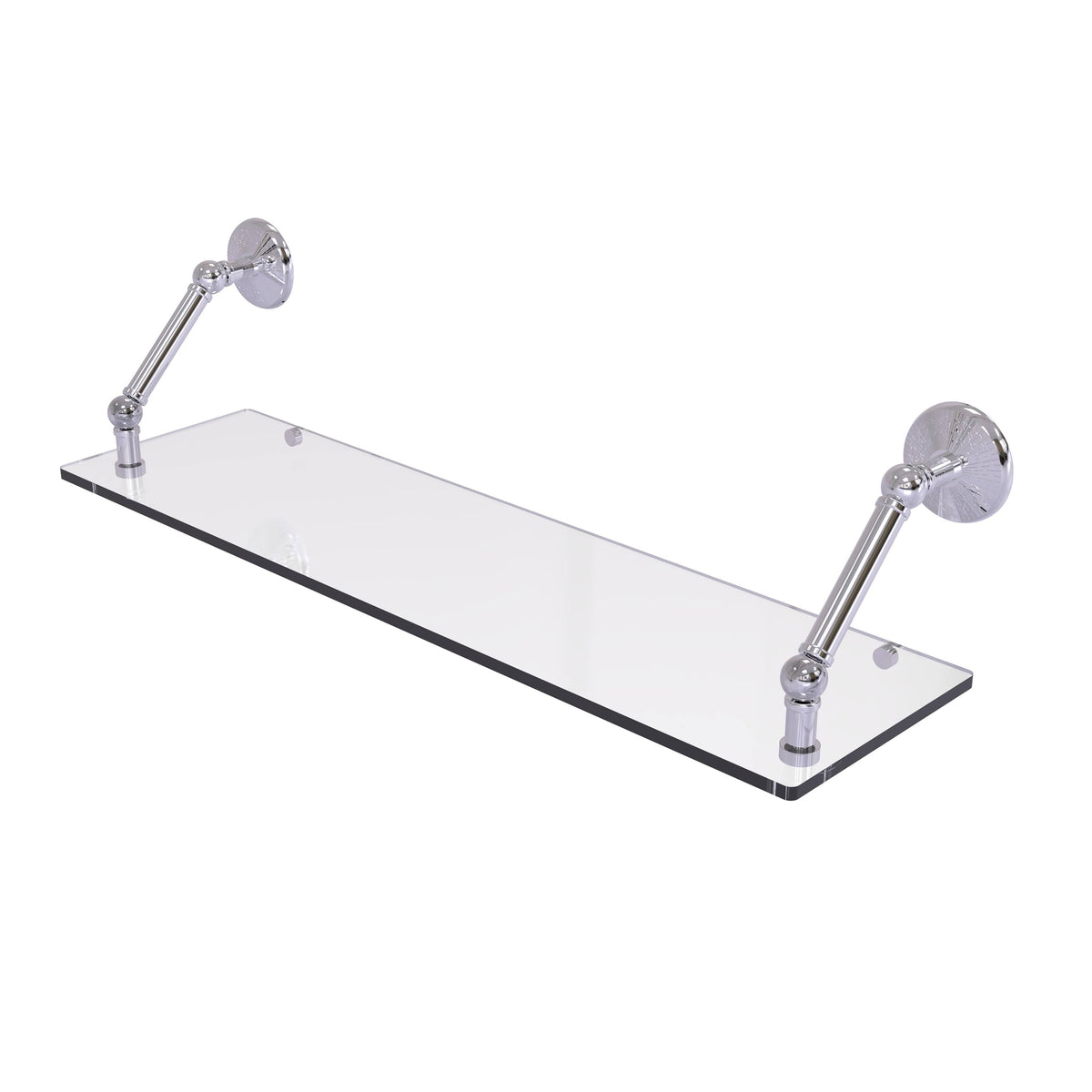 30 inch Floating Glass Shelf Polished Chrome L499832
