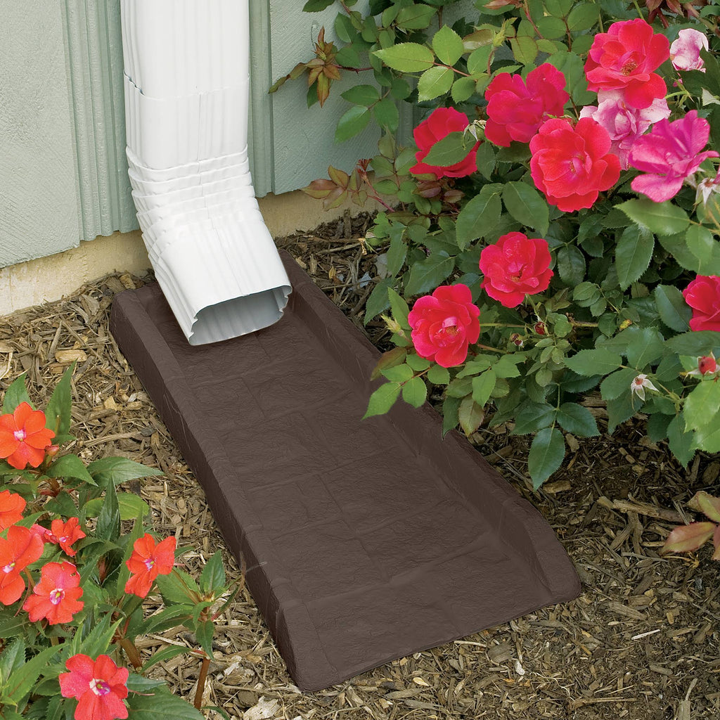 Java Rain Gutter Downspout Splash BLOCK (4 Pack) V169832