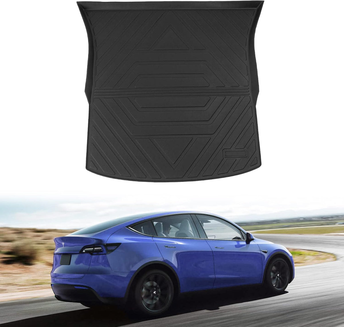 Tesla Model Y Trunk Mat Cargo Liner with Backrest Mat for 7 Seats Y16480