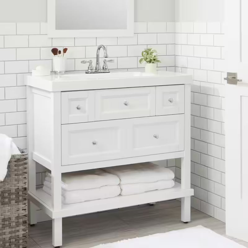 2-Handle High-Arc Centerset Bathroom Faucet in Polished Chrome O34891