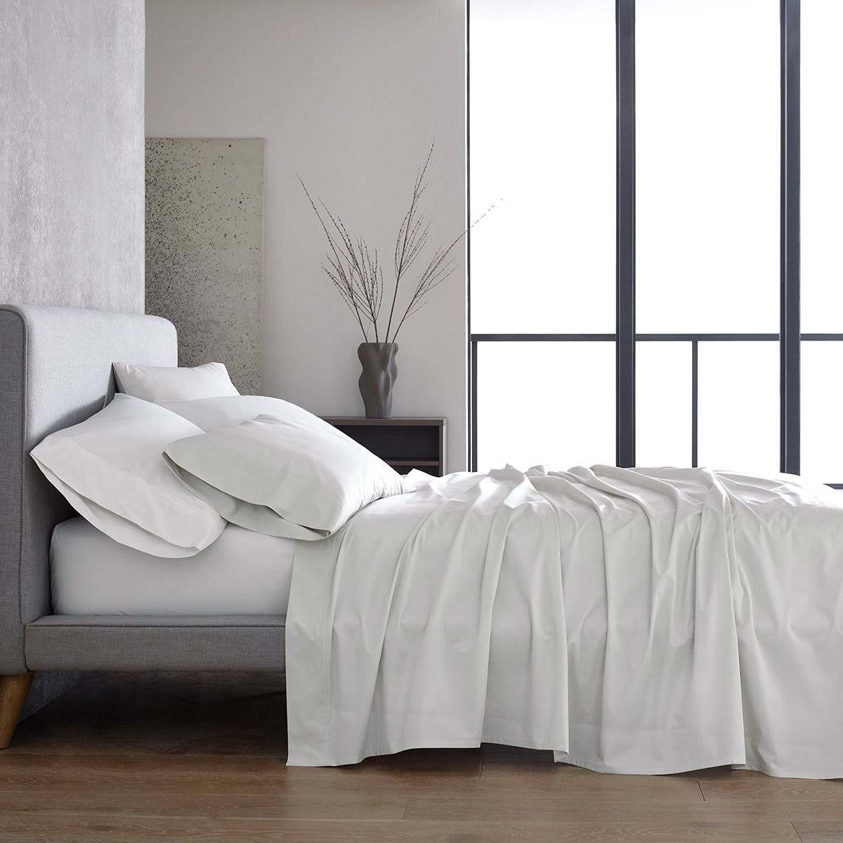 Cal King Organic Percale Sheet Set in Taupe C2284