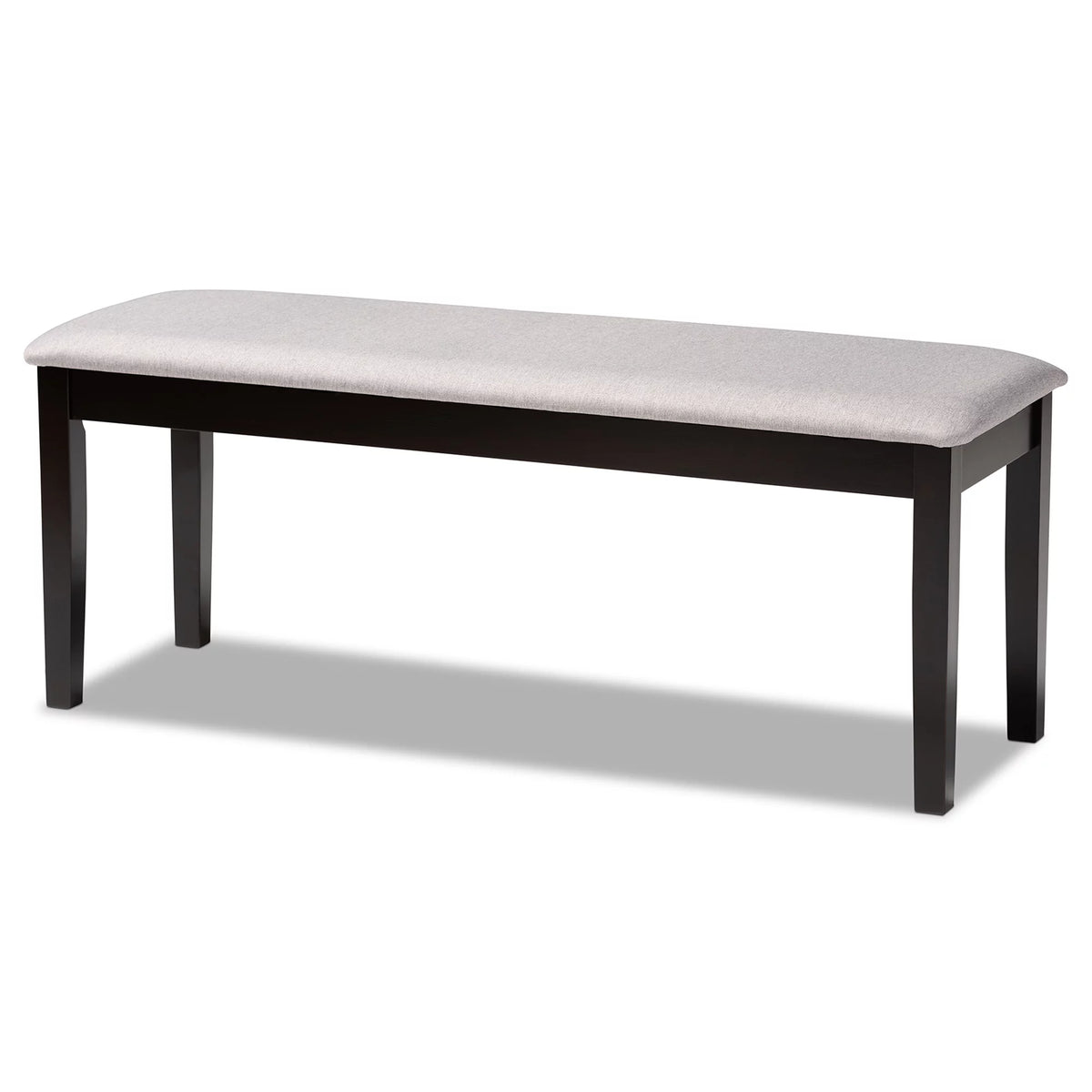 Grey Fabric Upholstered Wood Dining Bench I2208