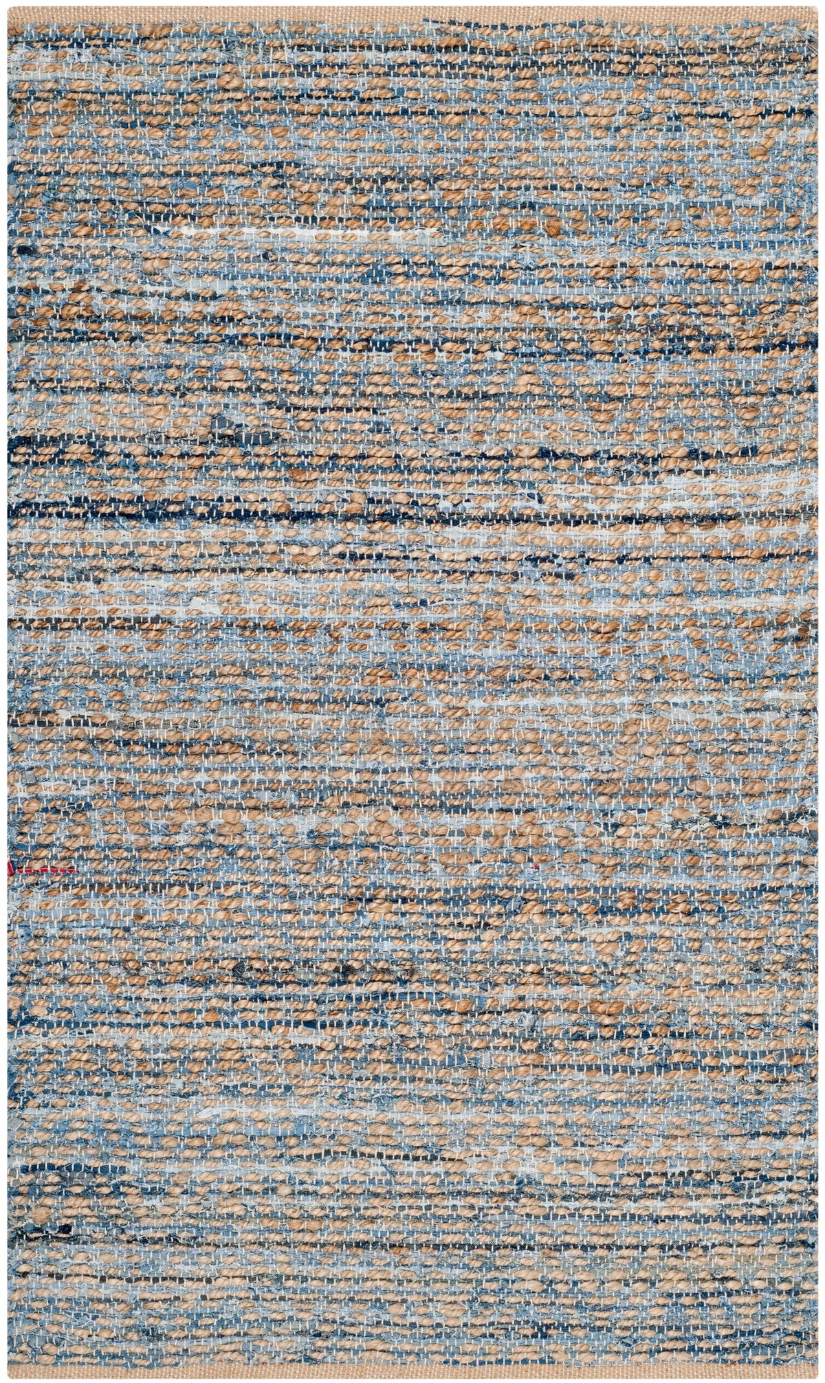 Natural Blue Jute Area Rug 2'3" x 4' H324