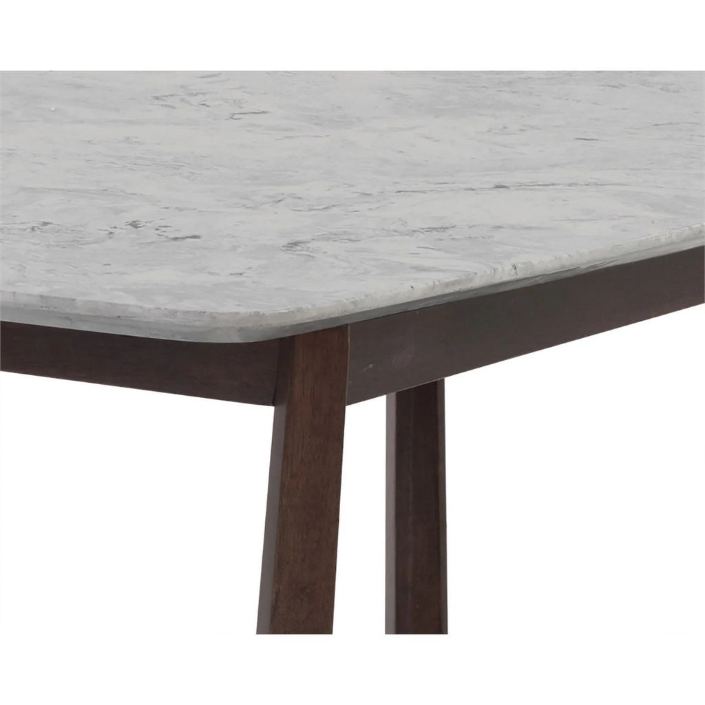 70.5" Wood & Faux Marble Dining Table B871