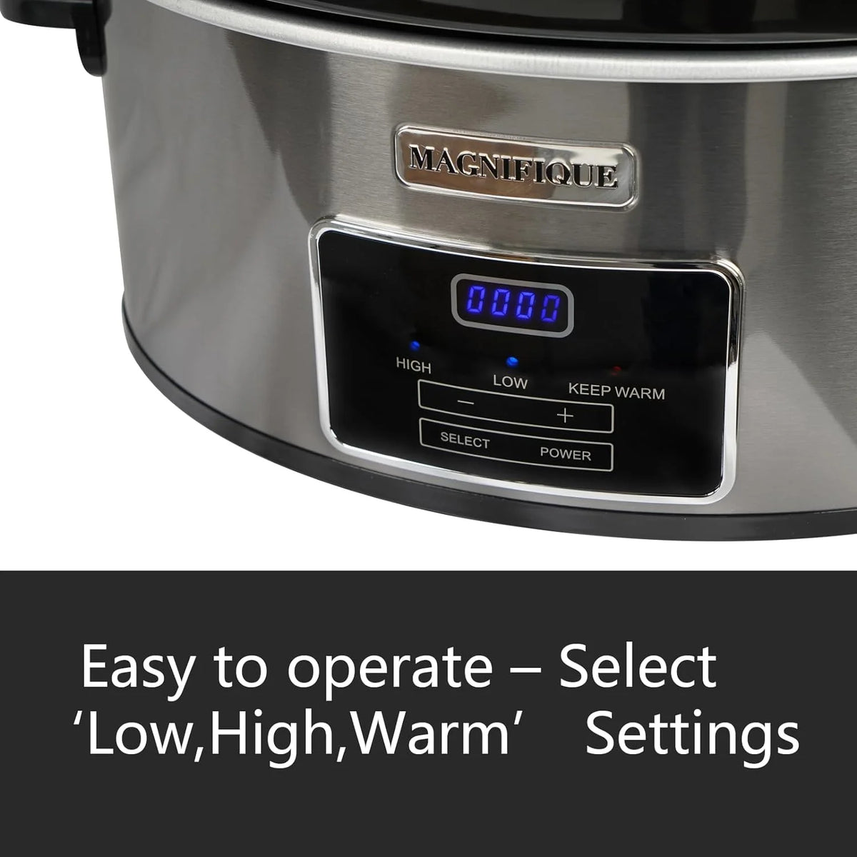 7-Quart Programmable Slow Cooker With Keep Warm Setting, Digital Timer V820