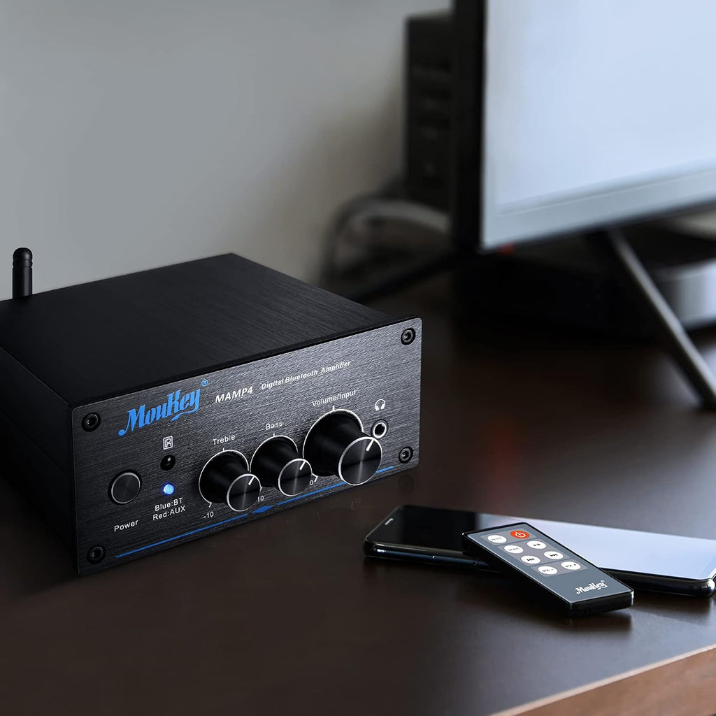 200W Dual 2 Channel Bluetooth Mini Amplifier, Pack of 2 V287