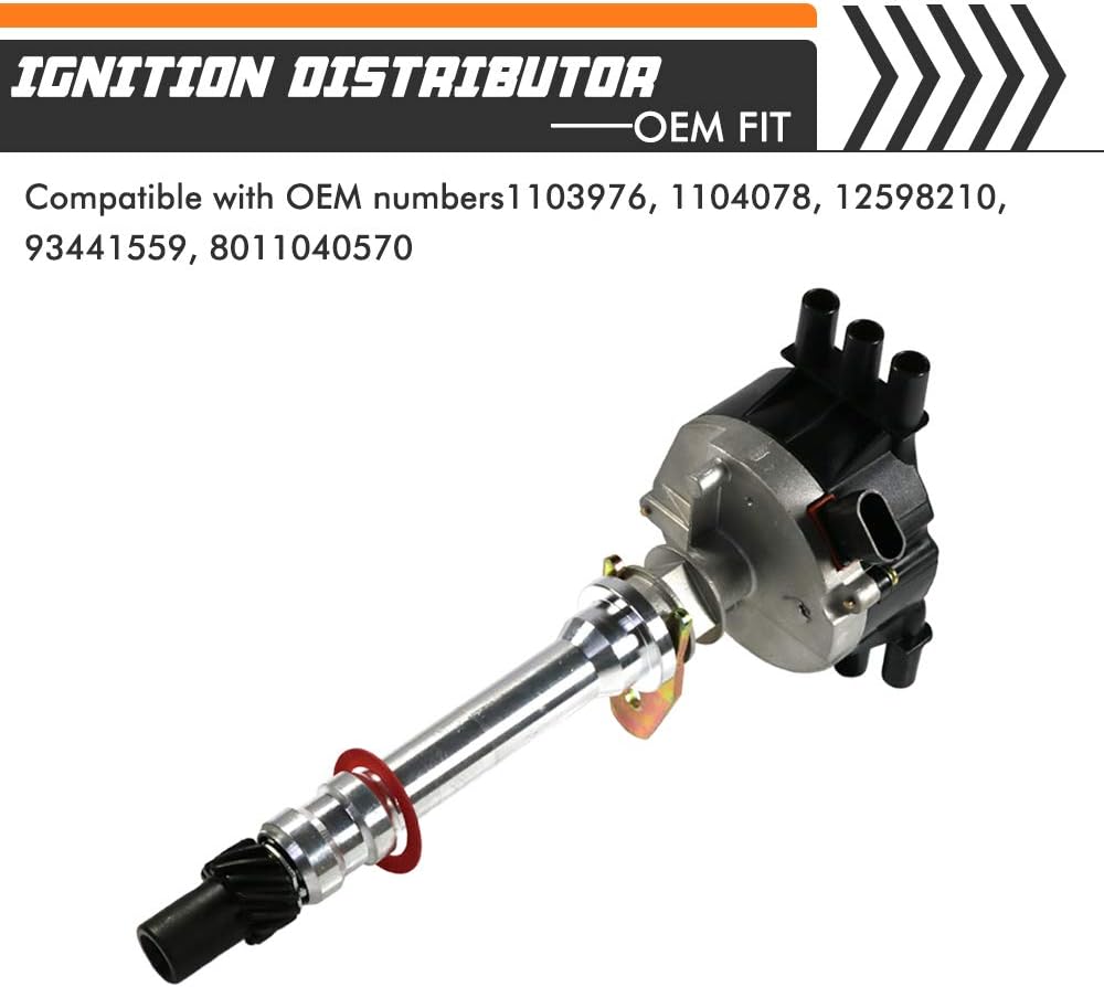 Ignition Distributor Compatible with Chevy GMC 4.3L V6 Vortec Pack of 2 B417