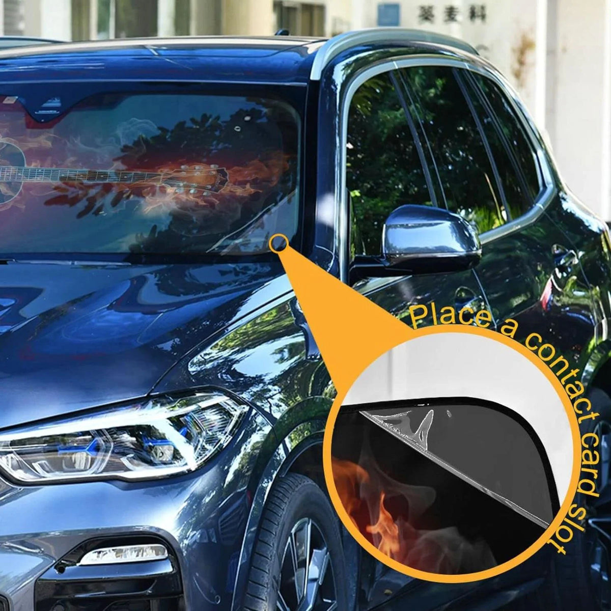 55x27.6in Foldable Car Windshield Sun Shade N430115