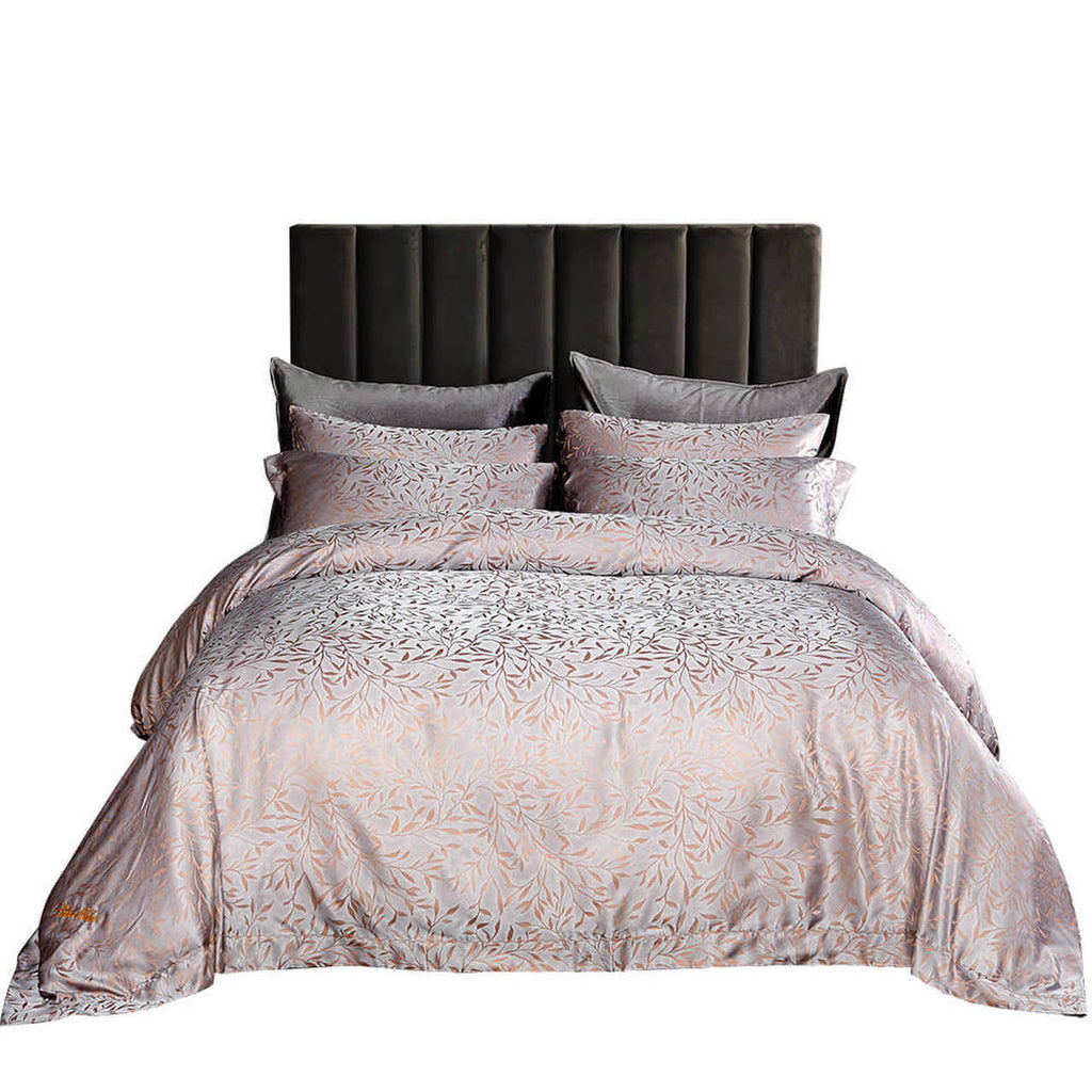 Queen Size 6 Piece Jacquard Bedding Duvet Cover Set L556975