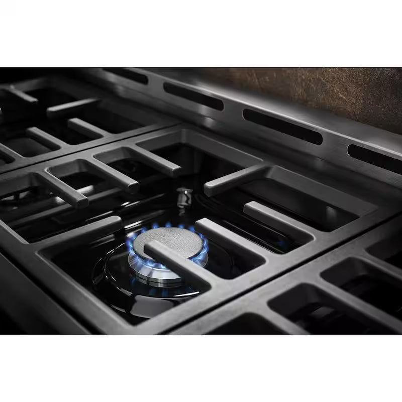 Passion Red Smart Double Oven Gas Range with Griddle D63005