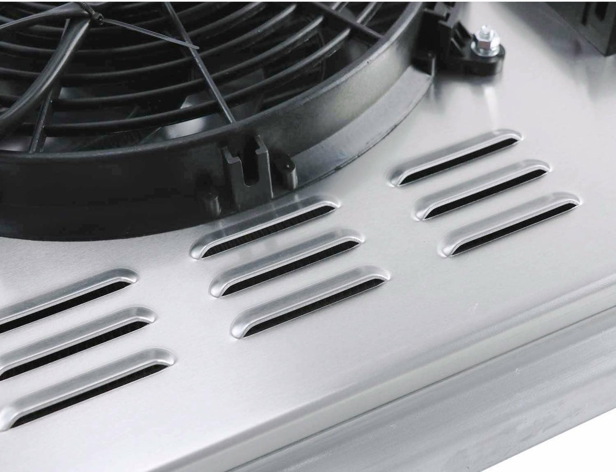 3 Row Aluminum Radiator with Electric Fan Shroud Relay C337