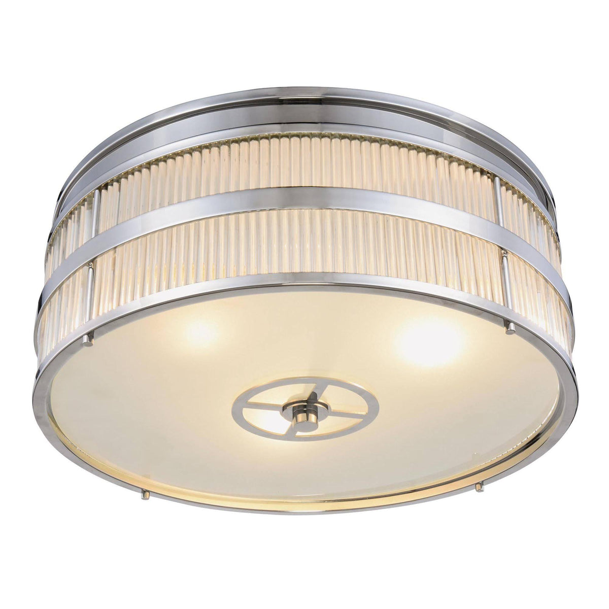 Polished Nickel 3-Light Flush Mount A791407