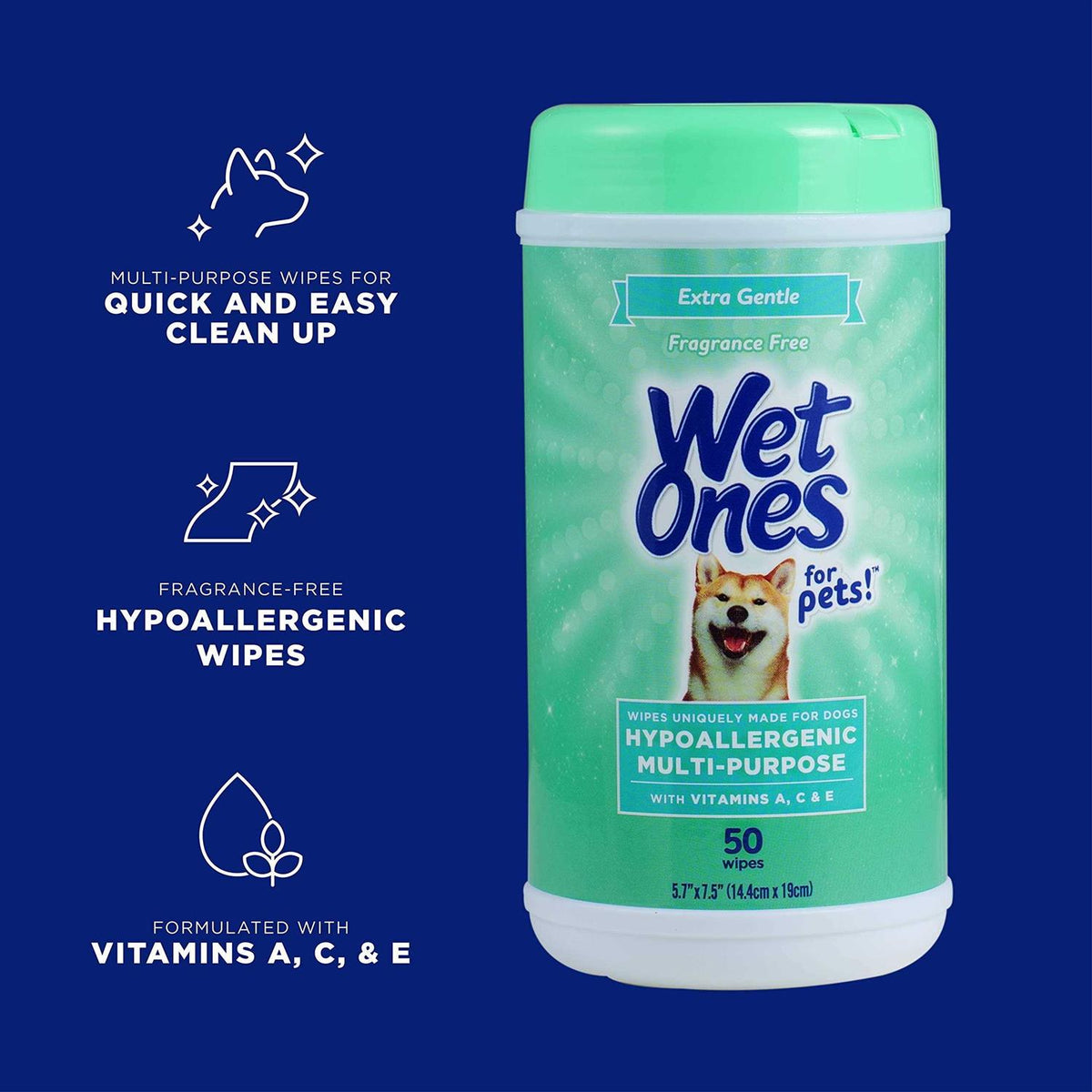 Hypoallergenic Multi-Purpose Dog Wipes S5811