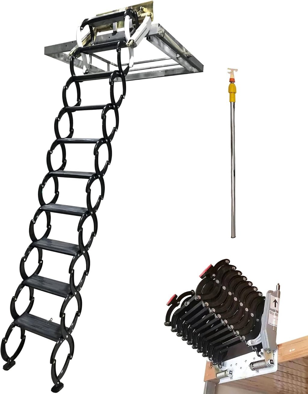 12 Steps Alloy Folding Attic Ladder V73508