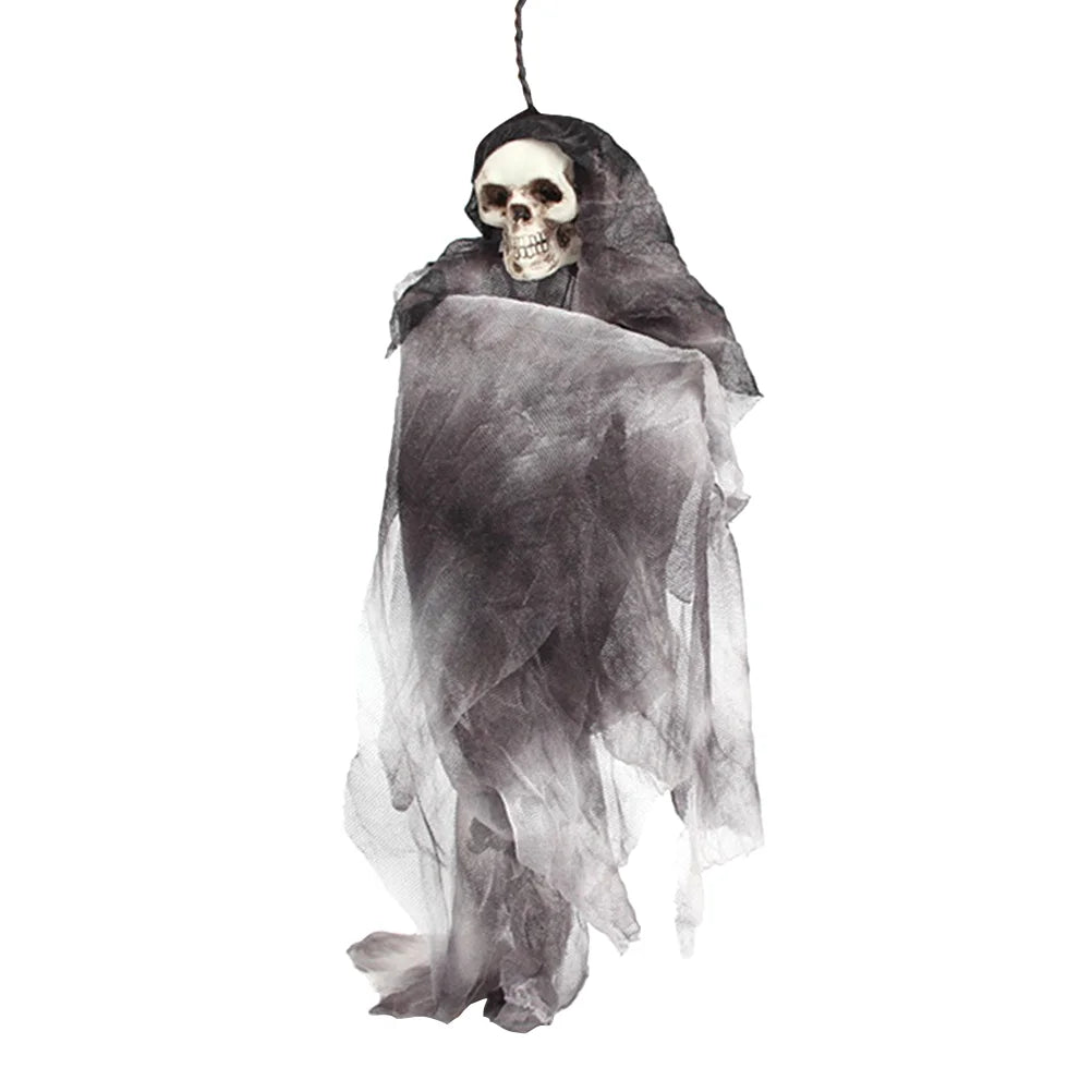 Grey Halloween Skull Doll Decoration Prop X6075
