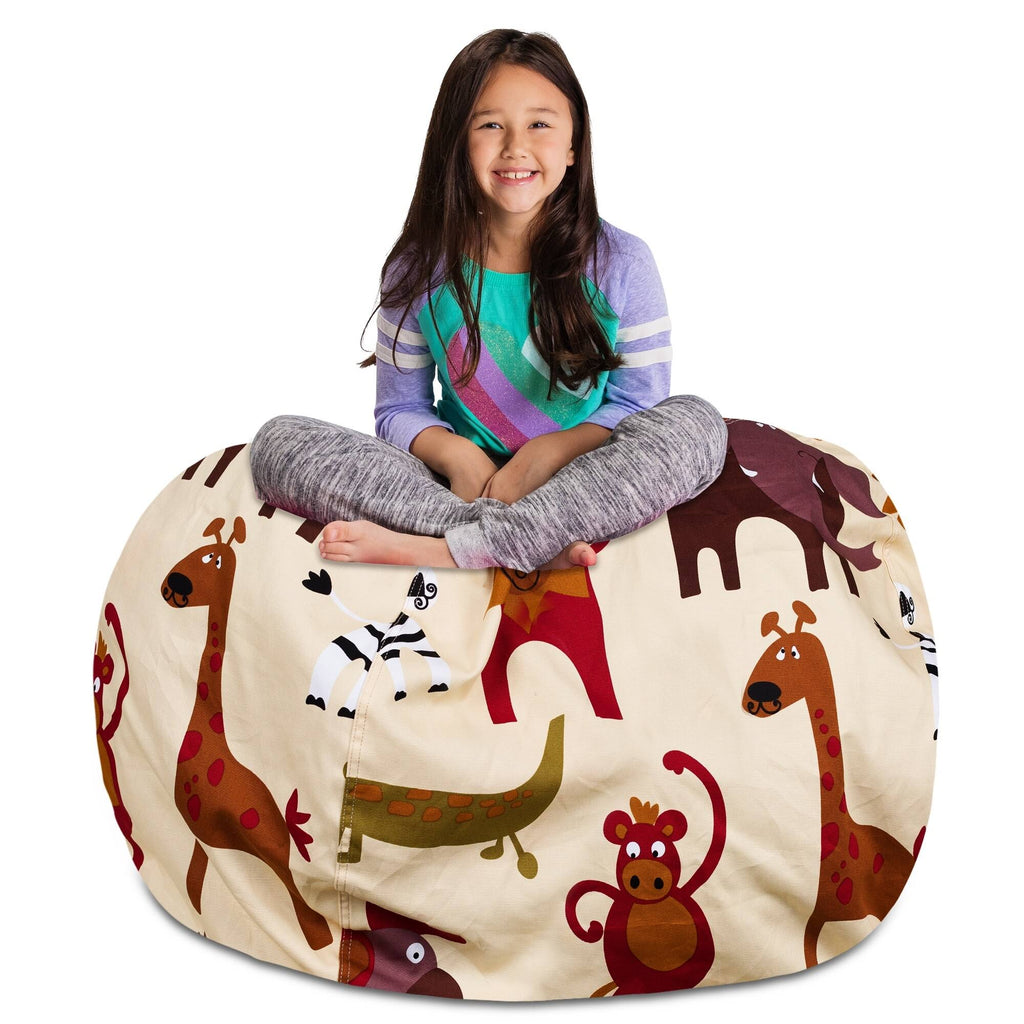 Stuffed Animal Storage Bean Bag Chair Cover U263366