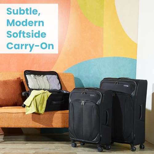 20 Spinner Softside Luggage with Spinner Wheels, Classic Blue J850019