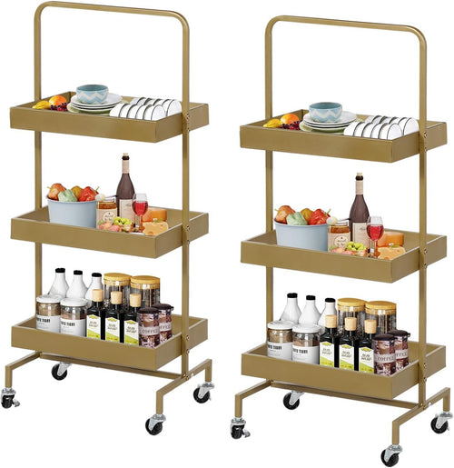 3 Tier Rolling Wire Storage Cart A241