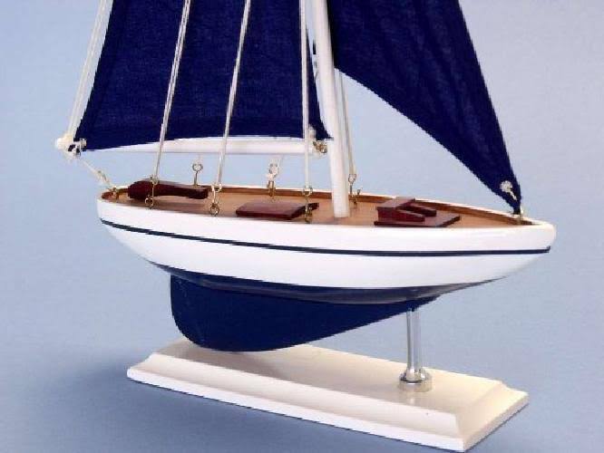 Blue 17 inch Sailboat N358471
