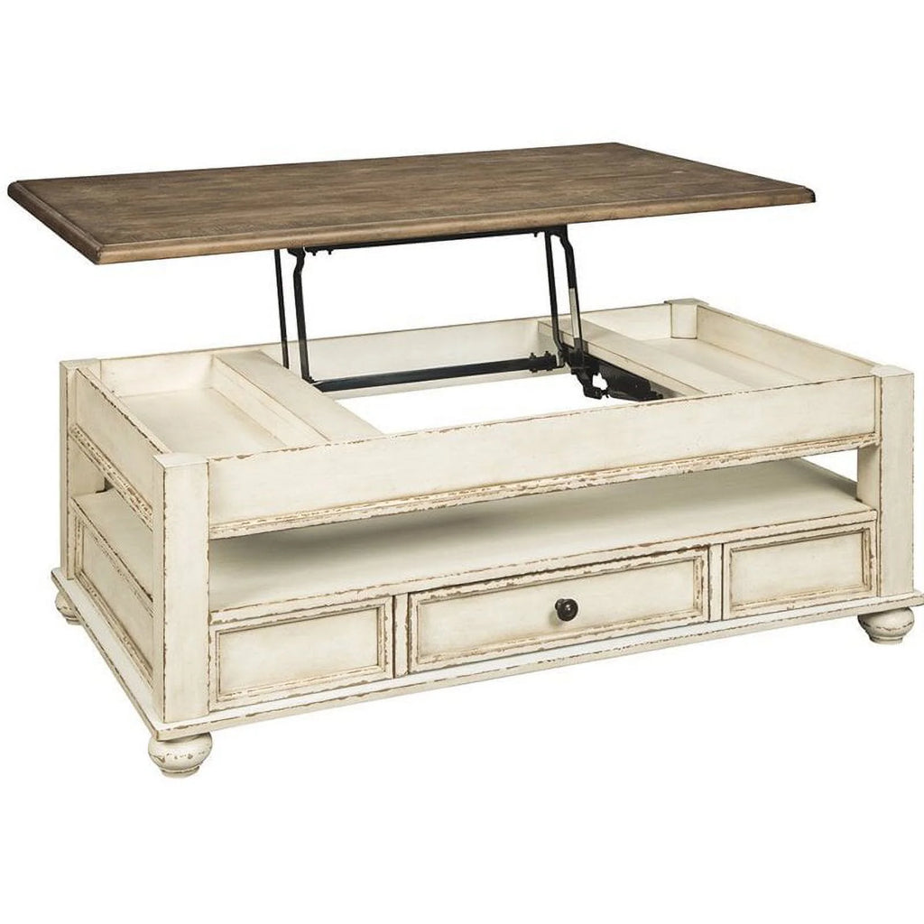 2-Piece Lift Top Coffee Table & End Table with USB Ports G57096