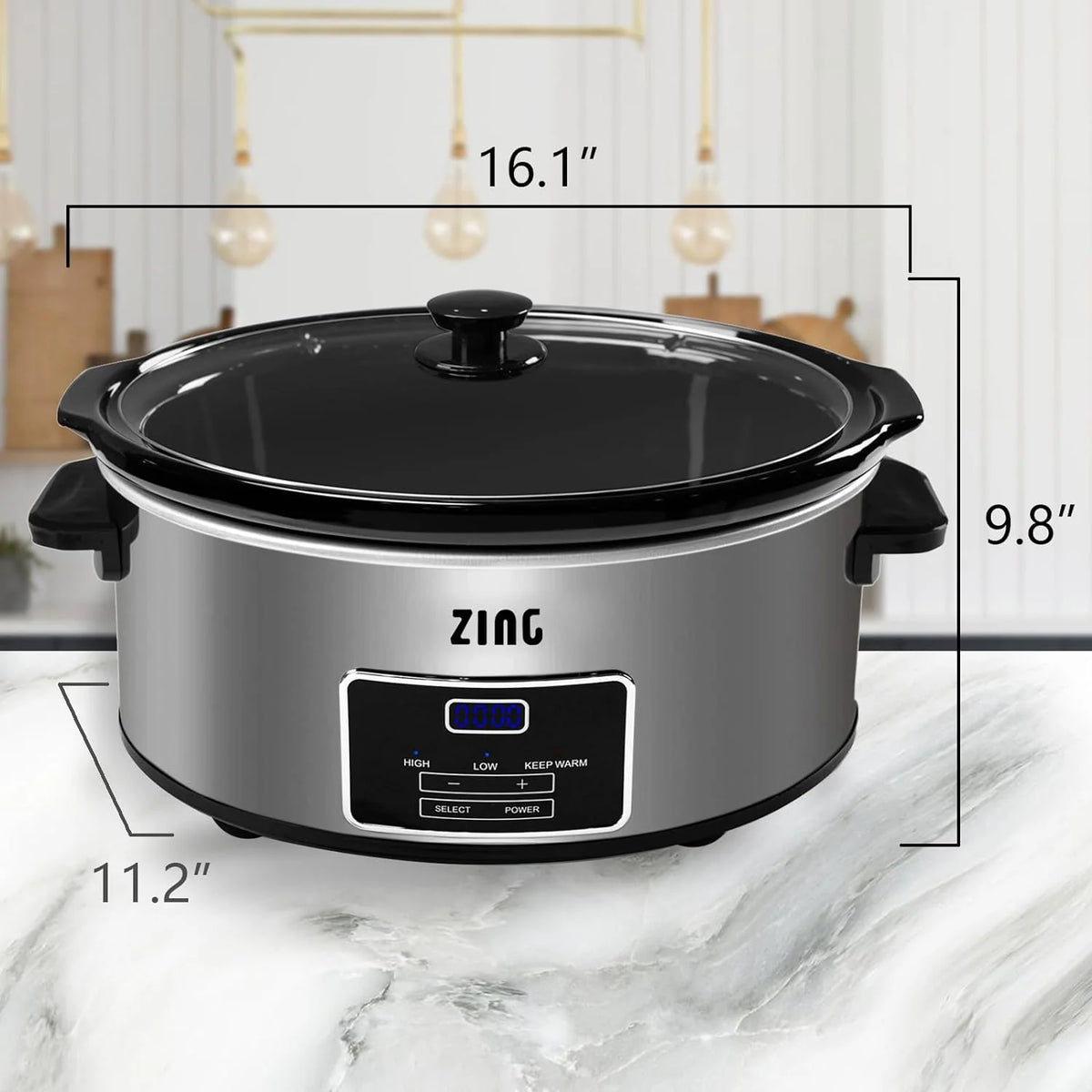7-Quart Programmable Slow Cooker With Keep Warm Setting, Digital Timer V820
