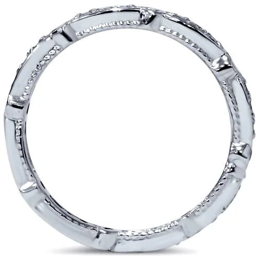 14K White Gold Diamond Eternity Ring V898