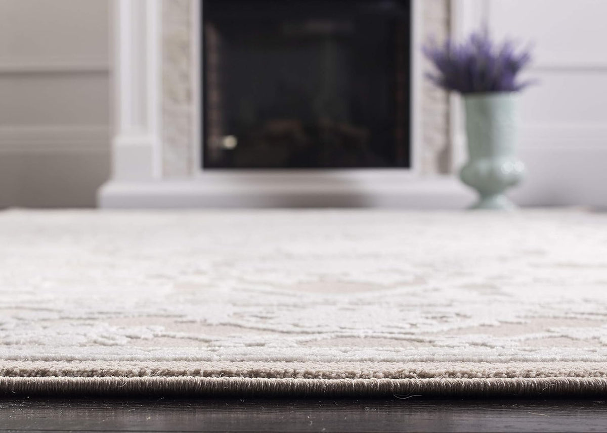 Beige & Cream Runner Rug U611707