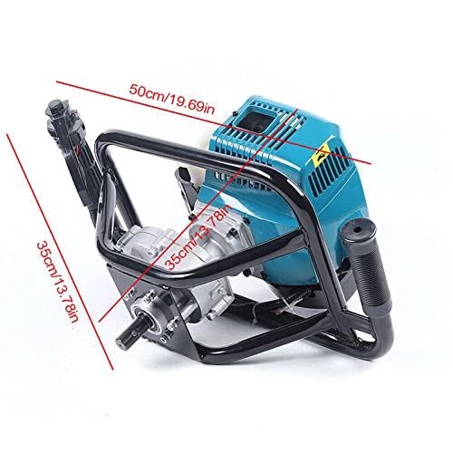52cc Gas Powered Earth Auger Post Hole Digger Borer Fence Ground Drill 4inch 6inch 8inch Bits W990