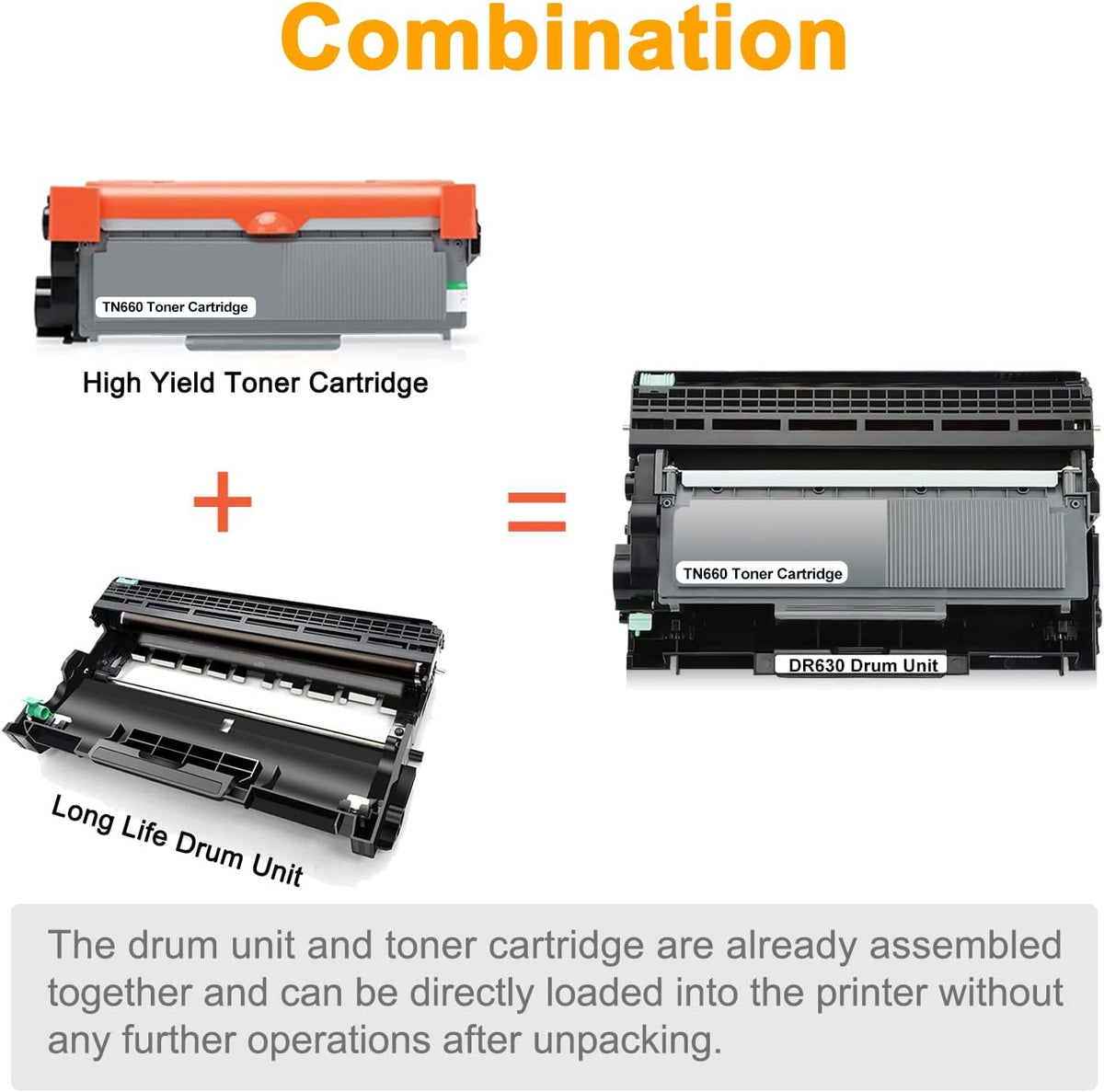 Compatible Drum Unit and Toner Cartridge Replacement Combo Pack S917938