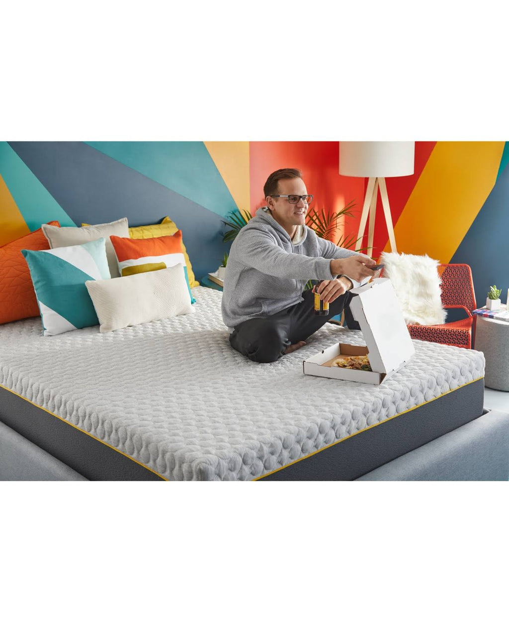 Twin XL Hybrid Memory Foam Spring Medium Plush Mattress F352358