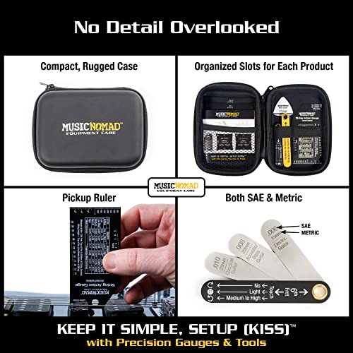Precision 6 pc. Guitar Setup Gauge Tool Set with Storage Case N84579