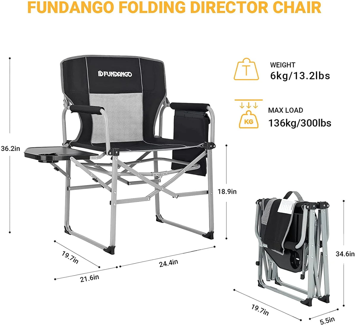 Heavy Duty Folding Camping Chair L340