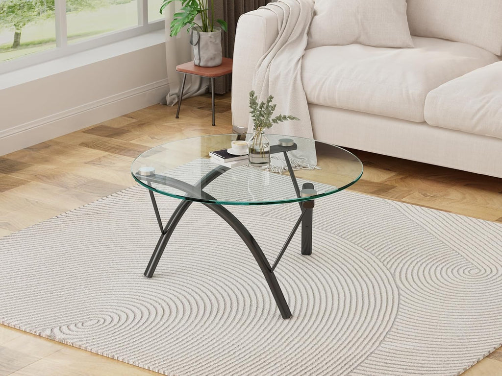 40 Inch Round Tempered Glass Table Top B147