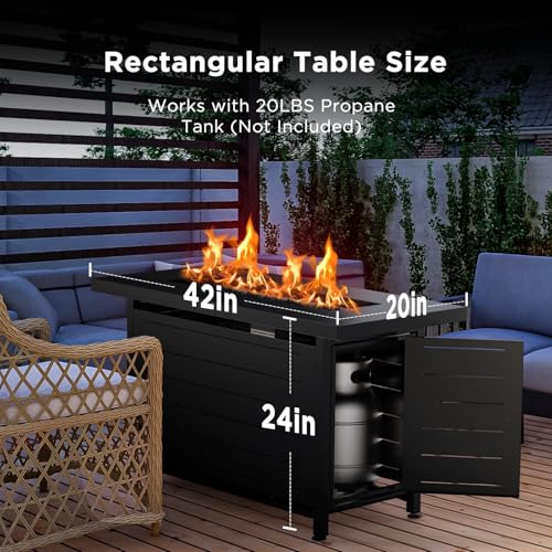 32 Inch 50,000 BTU Steel Propane Fire Pit with Lid and Lava Rock E9744