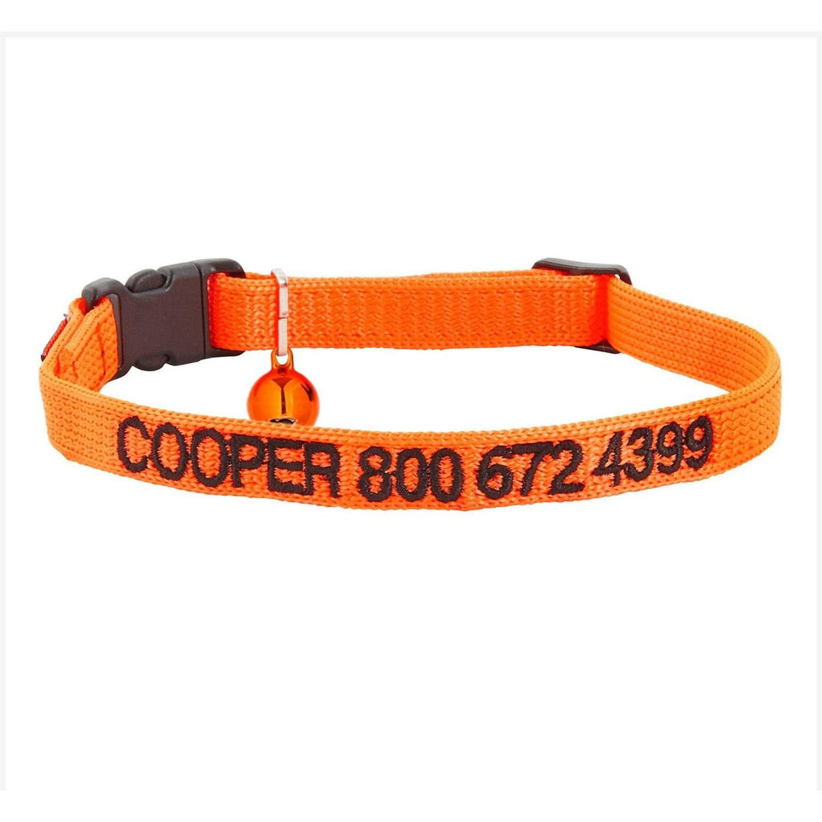 Nylon Personalized Breakaway Cat Collar with Bell F514188