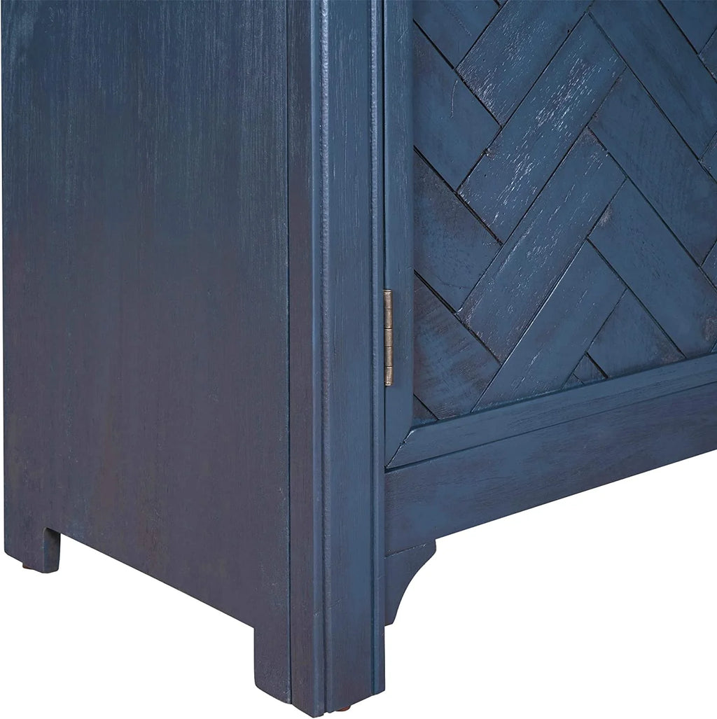 Wood Storage Cabinet Console Table 2-Door 2-Shelf I406330