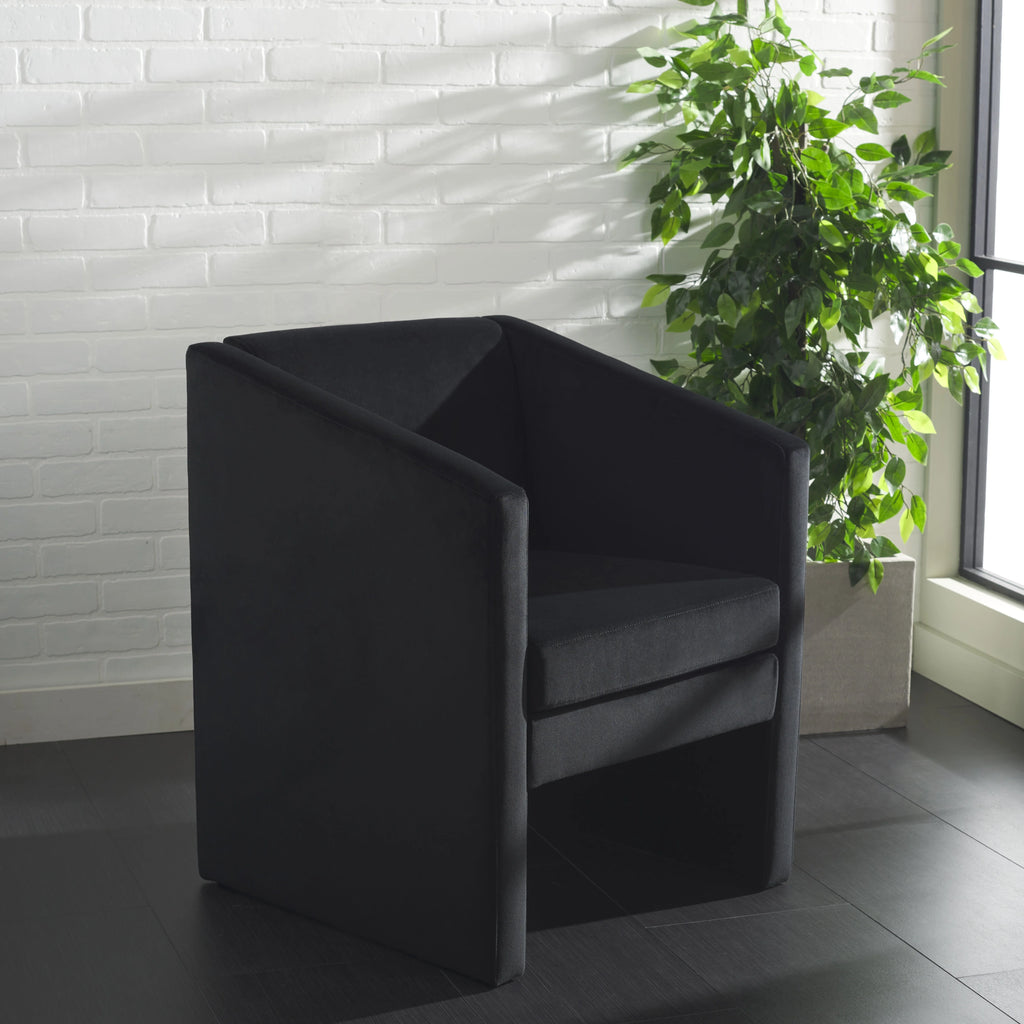 Black Velvet Accent Chairs S393381