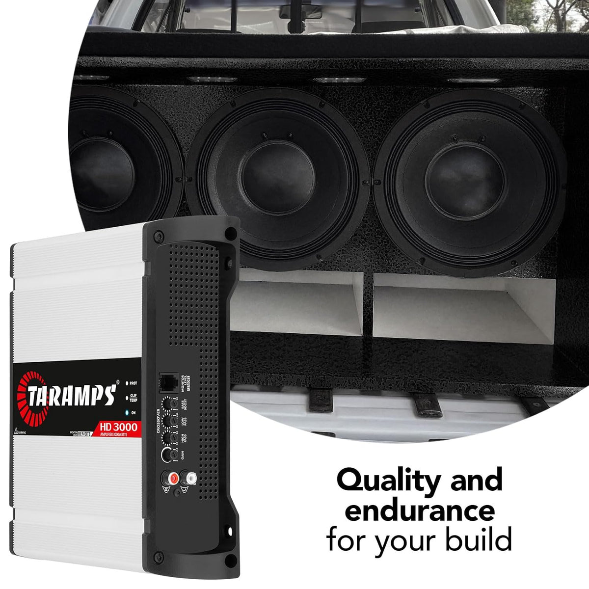 White 3000 Watts RMS 1 Channel Car Audio Amplifier C210367