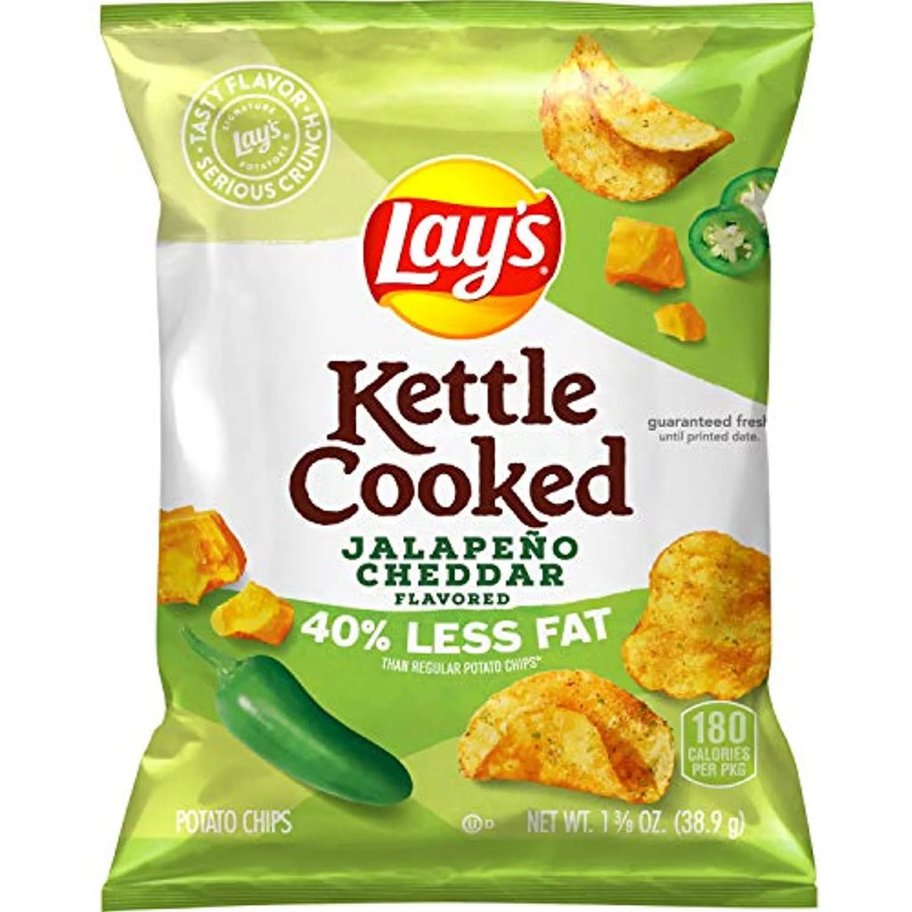 1.375 Ounce Pack Of 64 Jalapeño Cheddar Flavored Potato Chips K58537