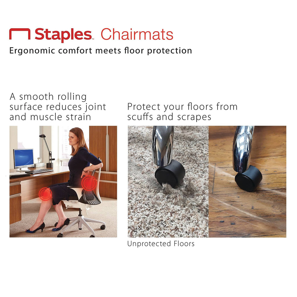 45x22 x 53x22 Low Pile Carpet Chair Mat Y101