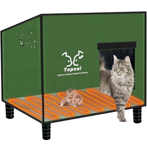 Heated Outdoor Cat House 20x16x20 in J715578